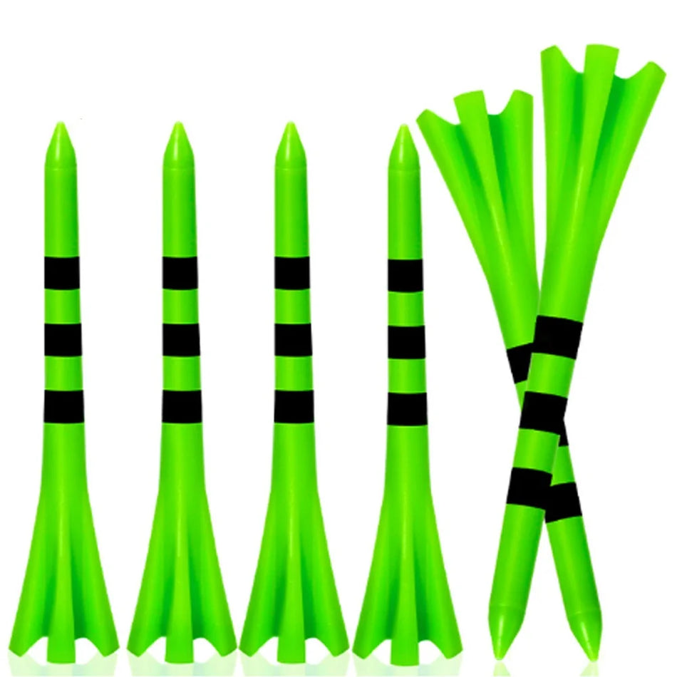 Professional 50-Pack 3-1/4″ Plastic Golf Tees with 4-Prong Head