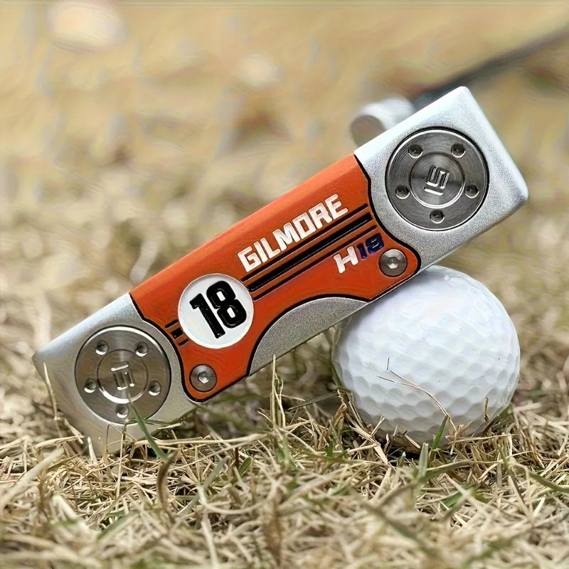 1pc Golf Putter - Forged S-shaped shaft, 18 digit design, widened club head 32-36 inches, equipped with club sleeve
