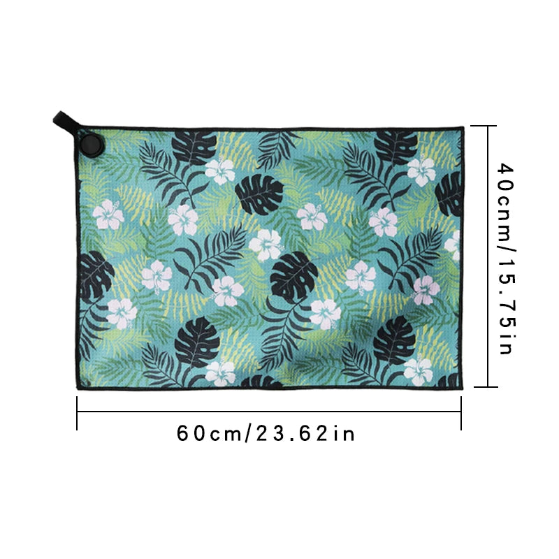 Golf Towel Magnetic 40×60 cm, Custom Logo, Waffle Pattern