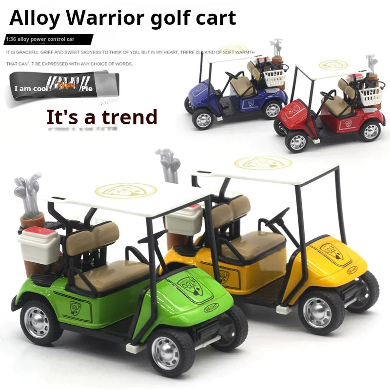 1:36 Alloy Golf Ball Car Model Alloy Pull-Back Car Toy New Decoration Children's Educational Collection Toys