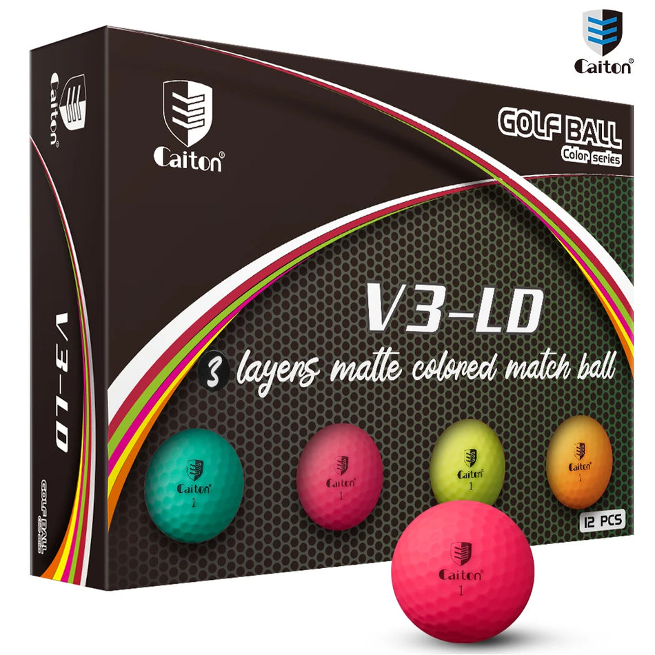 3-Layer Colored Golf Balls for Distance & Control