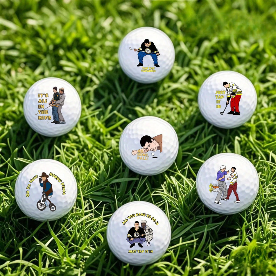 6pcs Funny Golf Balls Gift Set