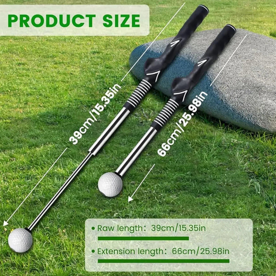 Retractable Golf Practice Stick for Home or Range